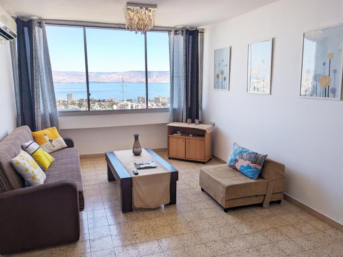 1Bdrm Apt With Panoramic View Of Sea And Mountains Tyberiada Zewnętrze zdjęcie